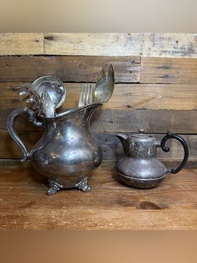 Silver Serving Pieces Reed & Barton and Lancaster plus misc Utensils.